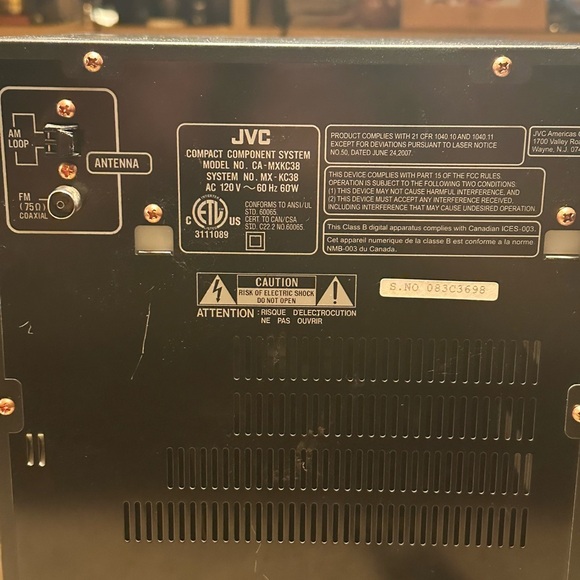 JVC MX-KC38 Ipod Dock Stereo System Receiver Only Tested Working Rare🔥 - Picture 6 of 8